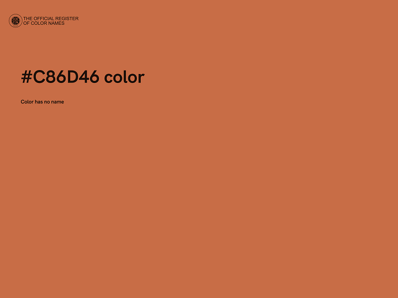 #C86D46 color image