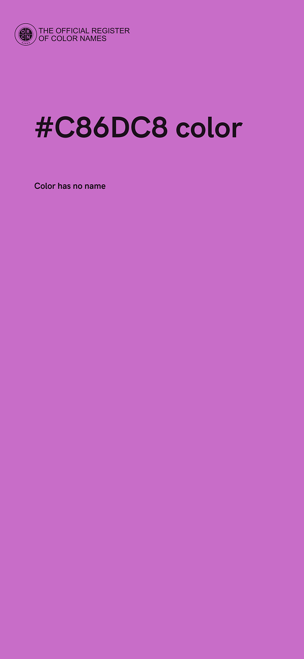 #C86DC8 color image