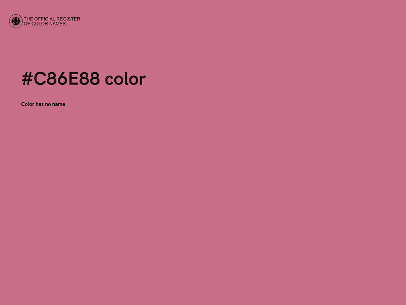 #C86E88 color image