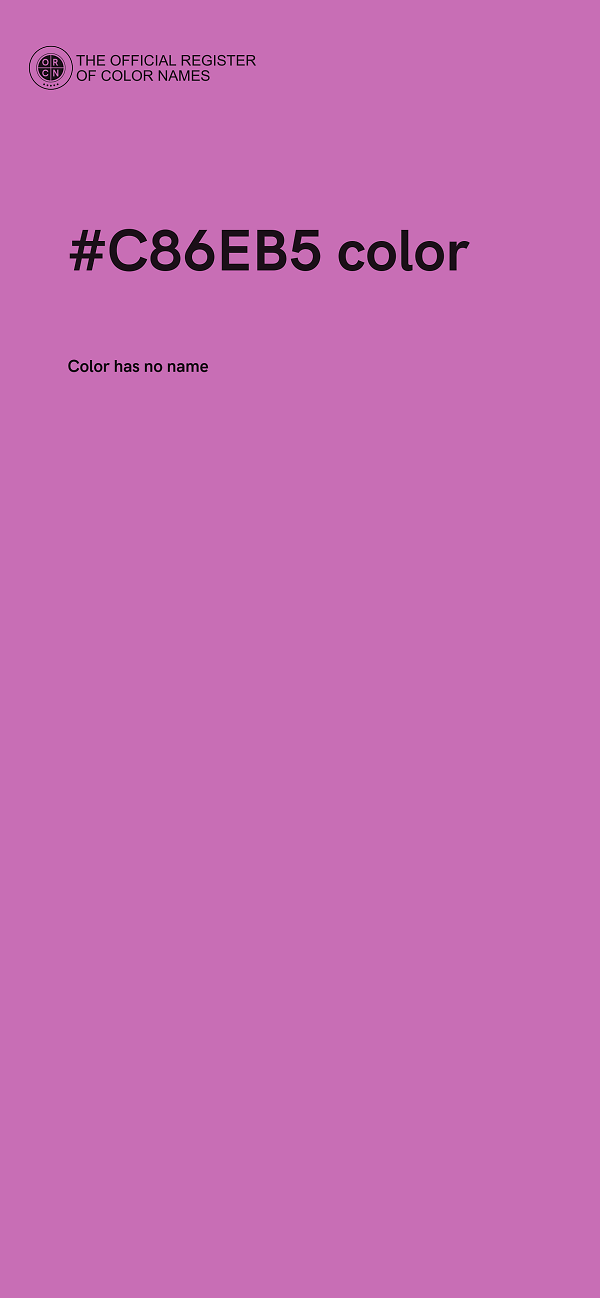 #C86EB5 color image