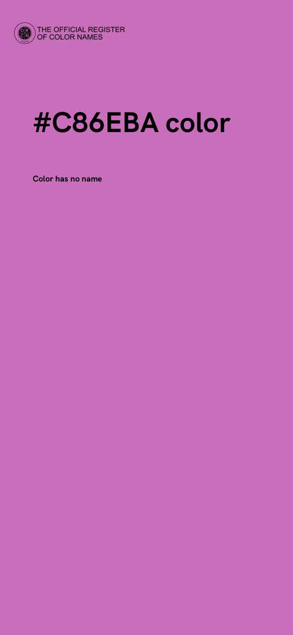 #C86EBA color image