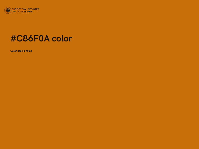 #C86F0A color image