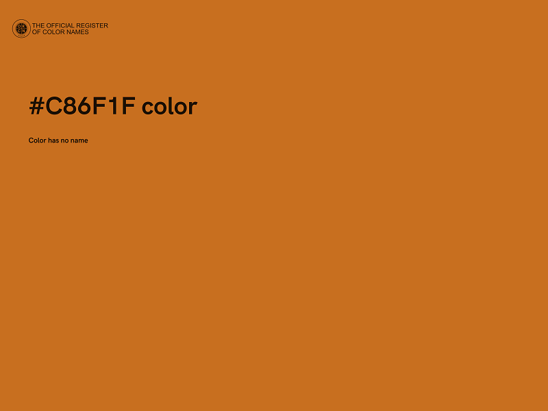 #C86F1F color image