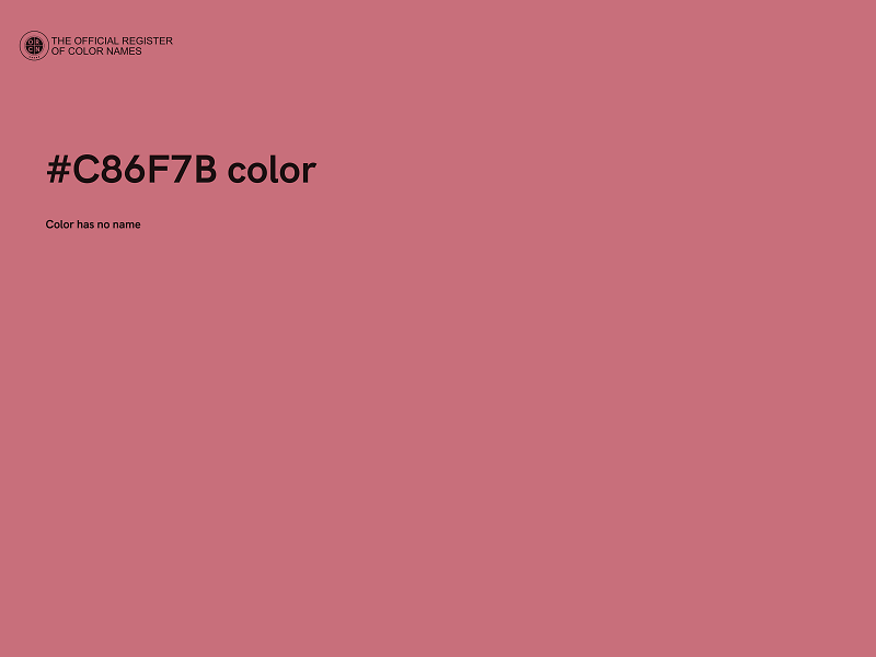 #C86F7B color image