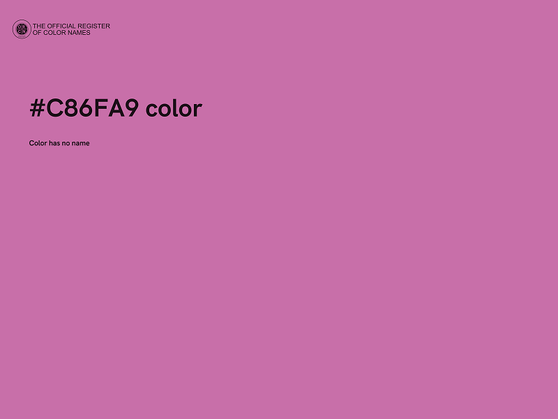 #C86FA9 color image