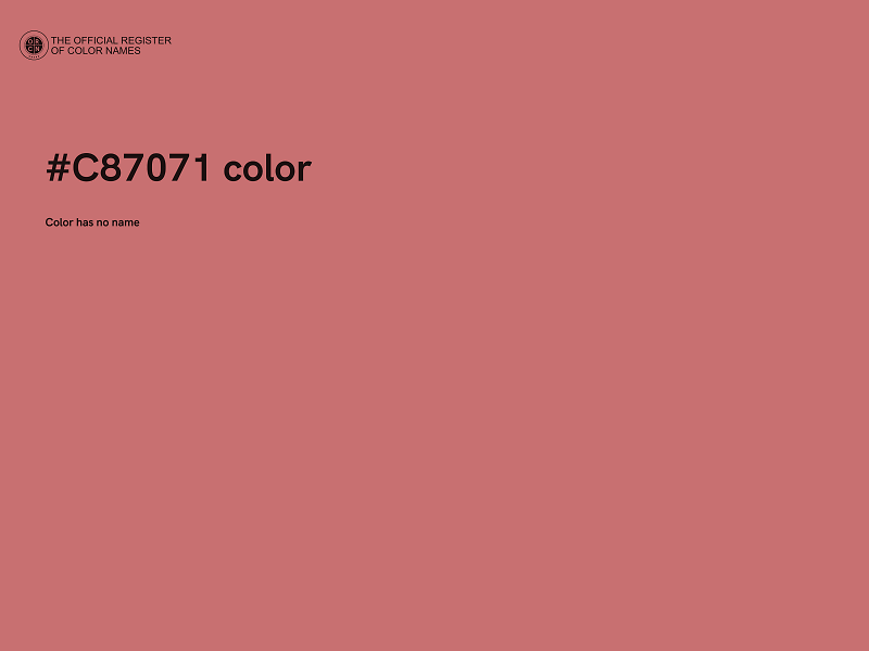 #C87071 color image