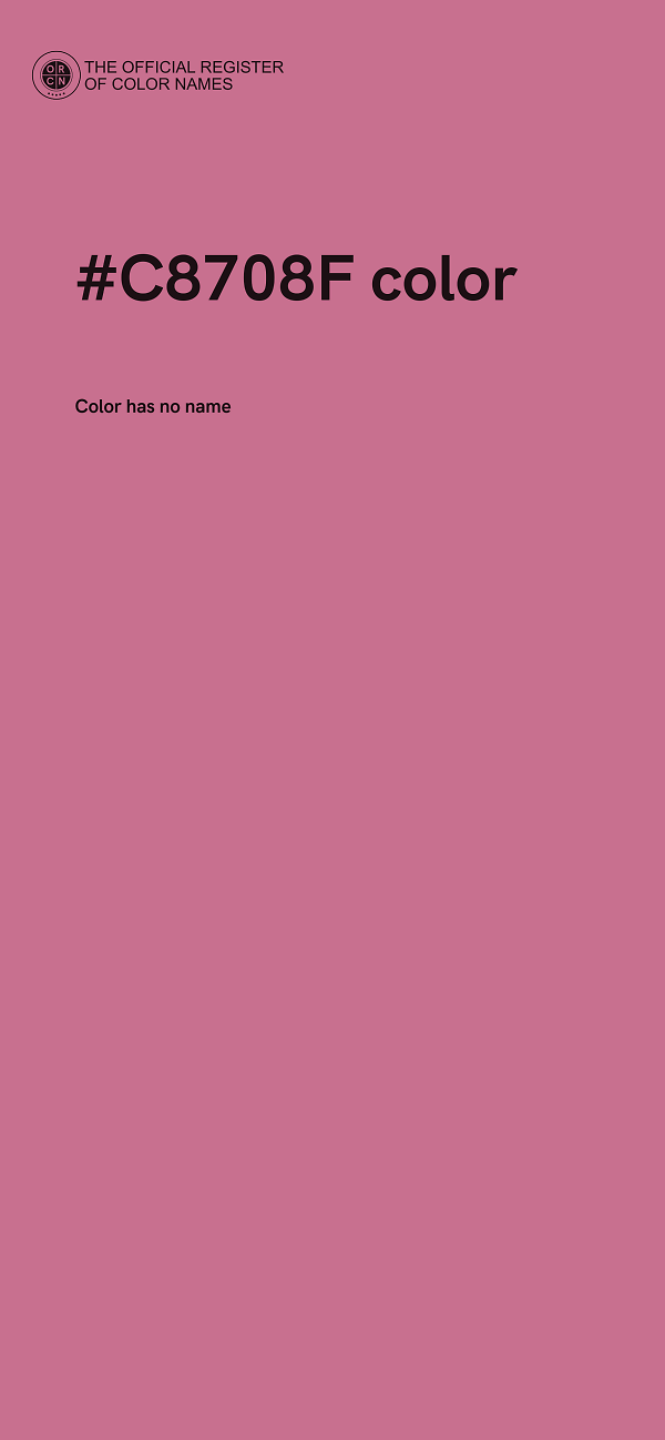 #C8708F color image
