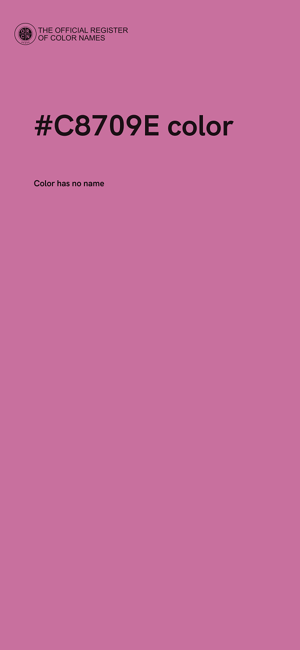 #C8709E color image