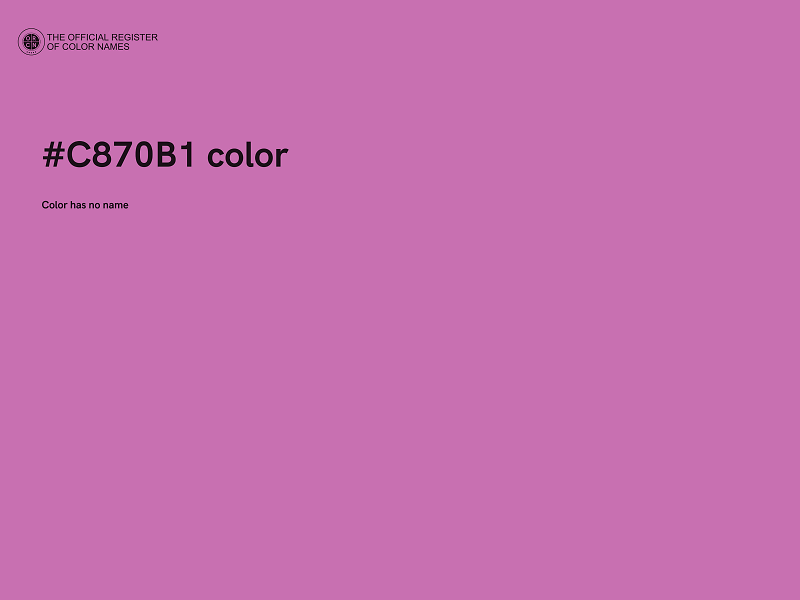 #C870B1 color image