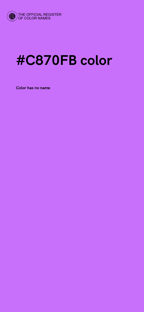 #C870FB color image