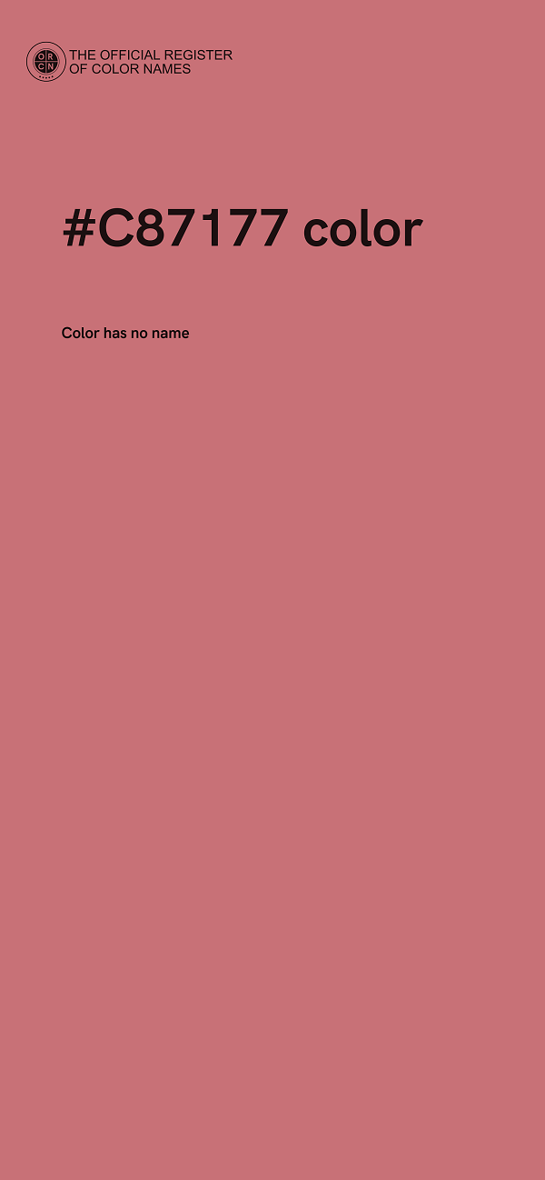 #C87177 color image