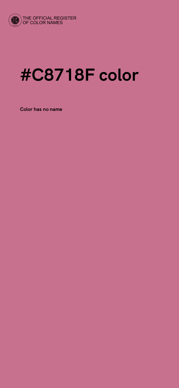 #C8718F color image