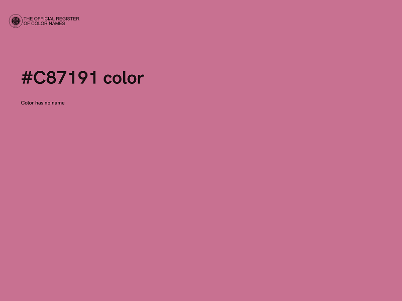 #C87191 color image