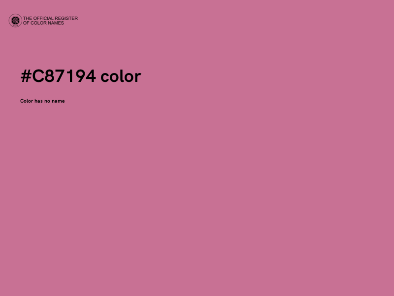 #C87194 color image