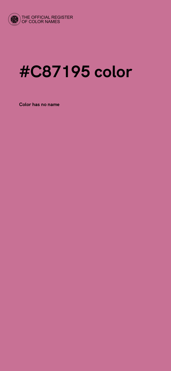 #C87195 color image