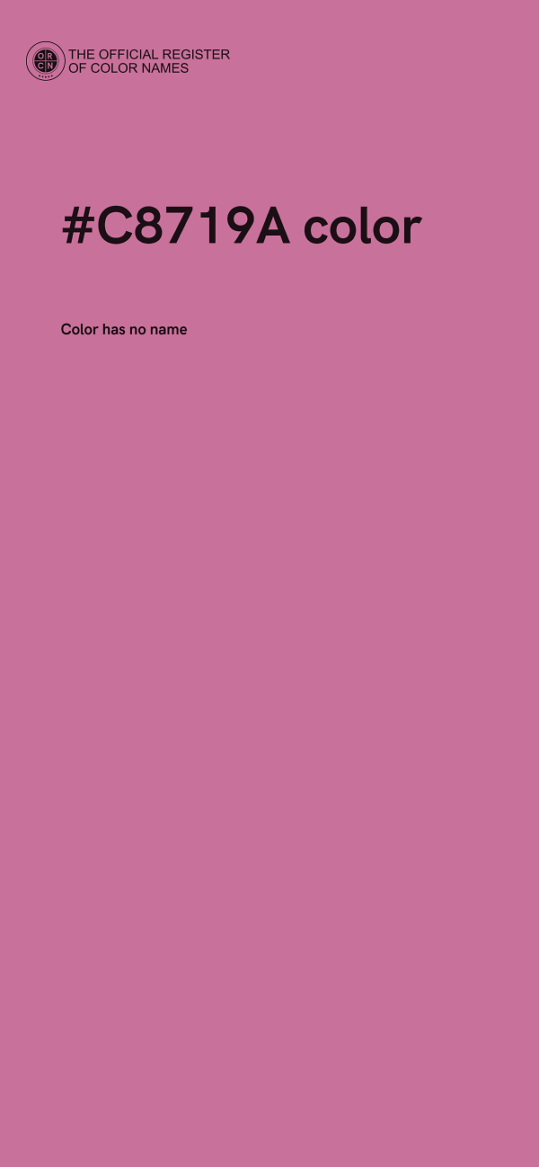 #C8719A color image