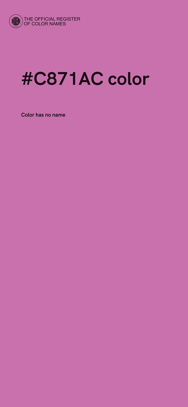 #C871AC color image