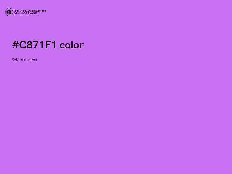 #C871F1 color image