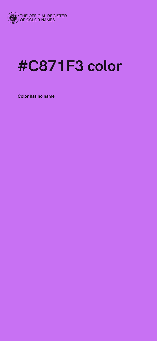 #C871F3 color image