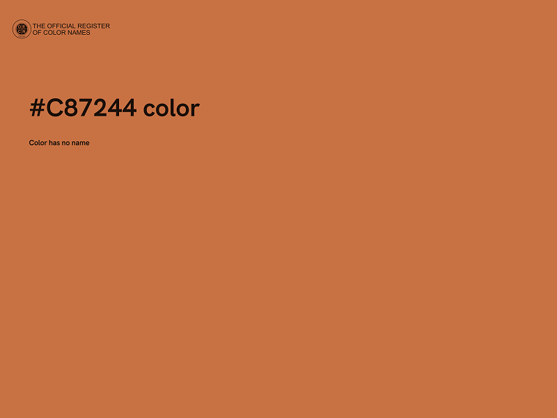 #C87244 color image