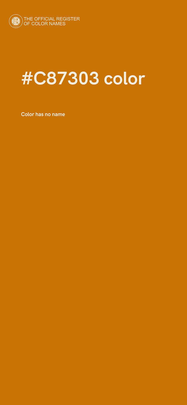 #C87303 color image