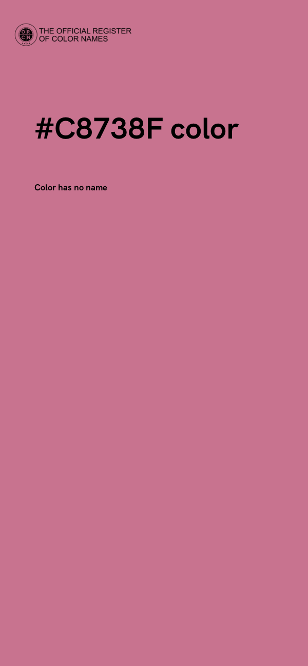 #C8738F color image