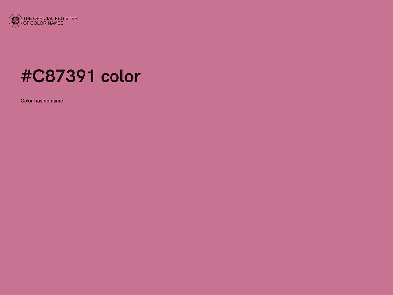 #C87391 color image