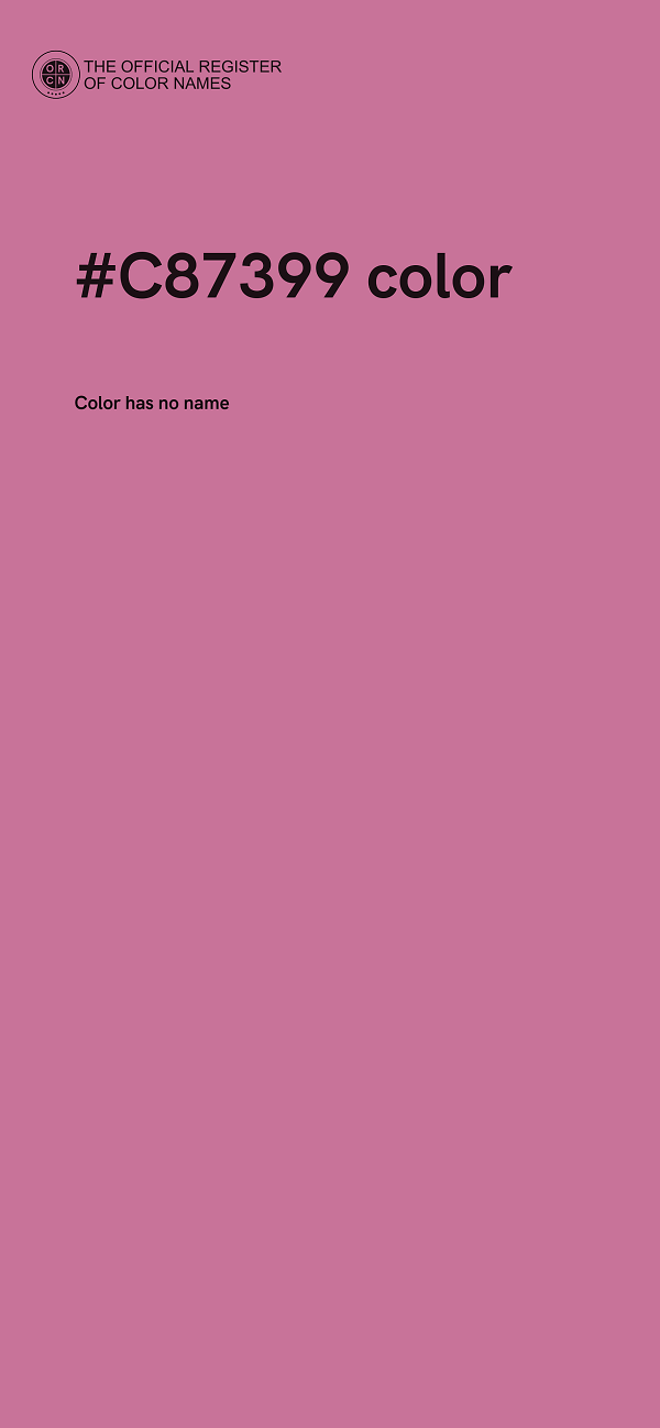 #C87399 color image