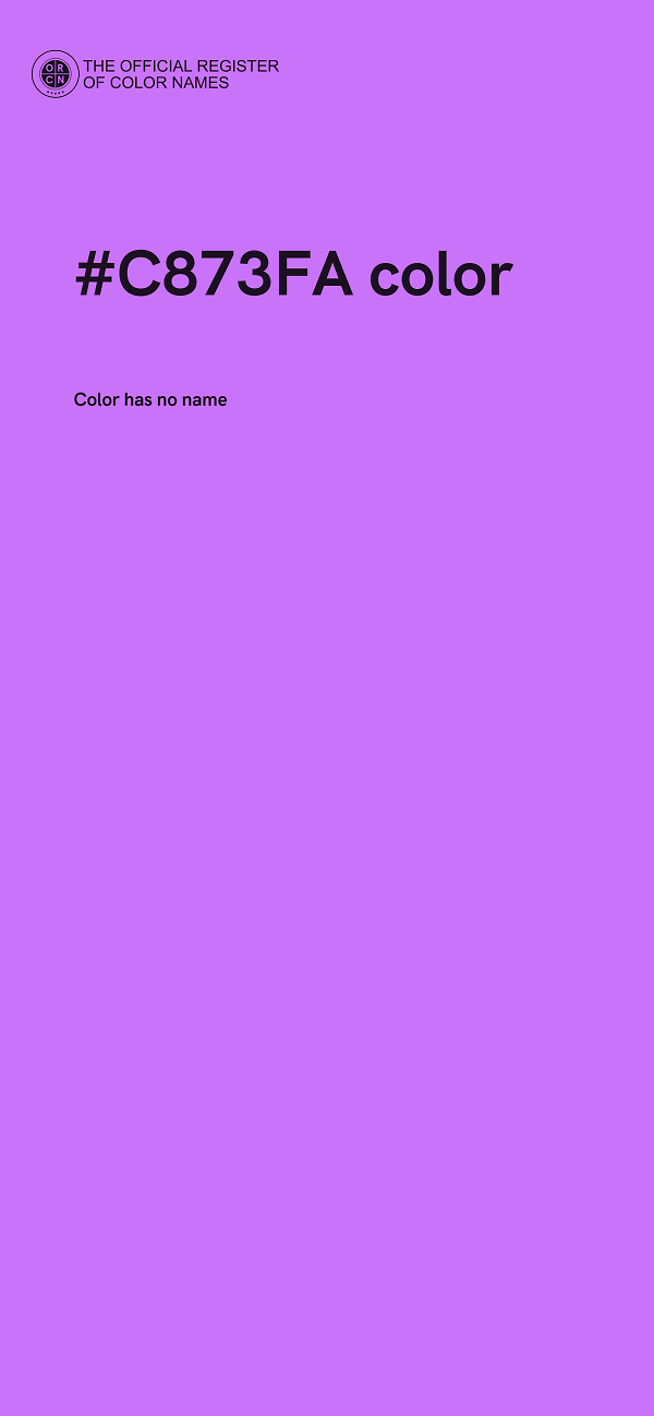 #C873FA color image