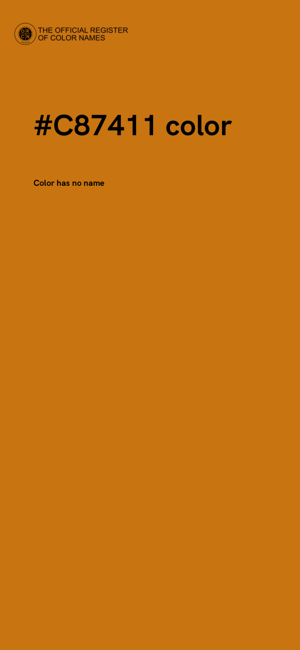#C87411 color image