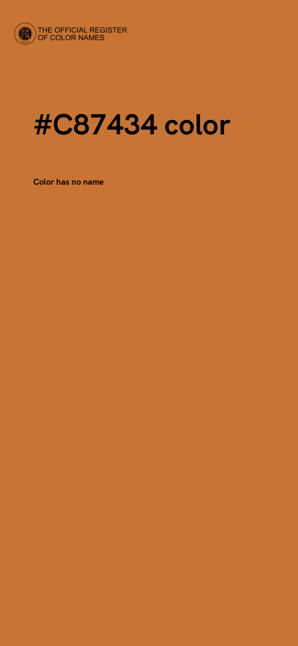#C87434 color image