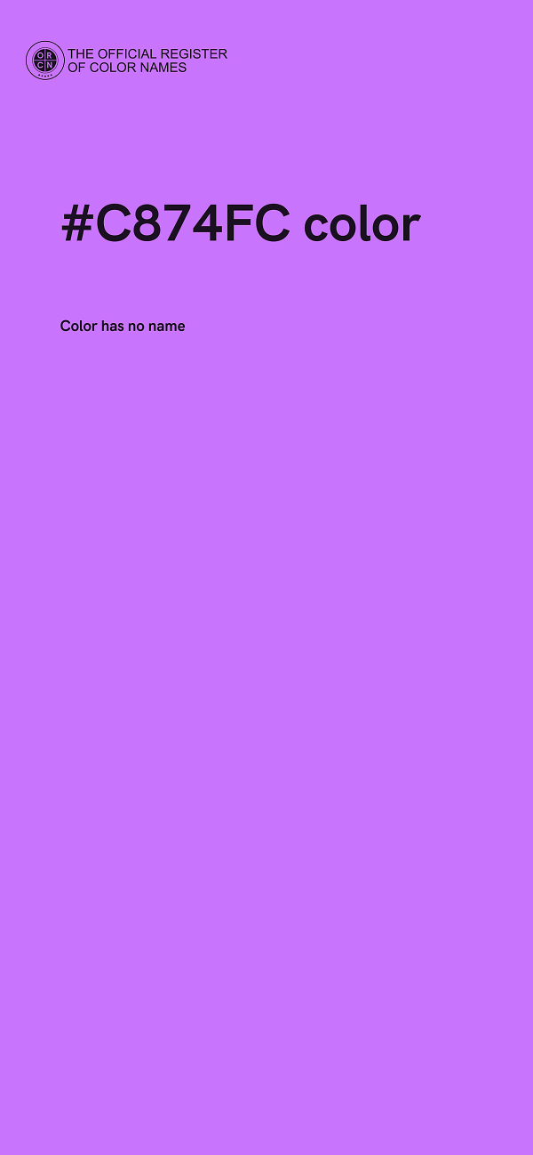 #C874FC color image
