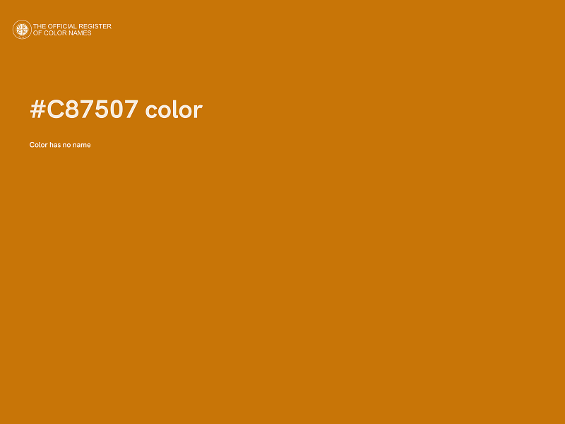 #C87507 color image