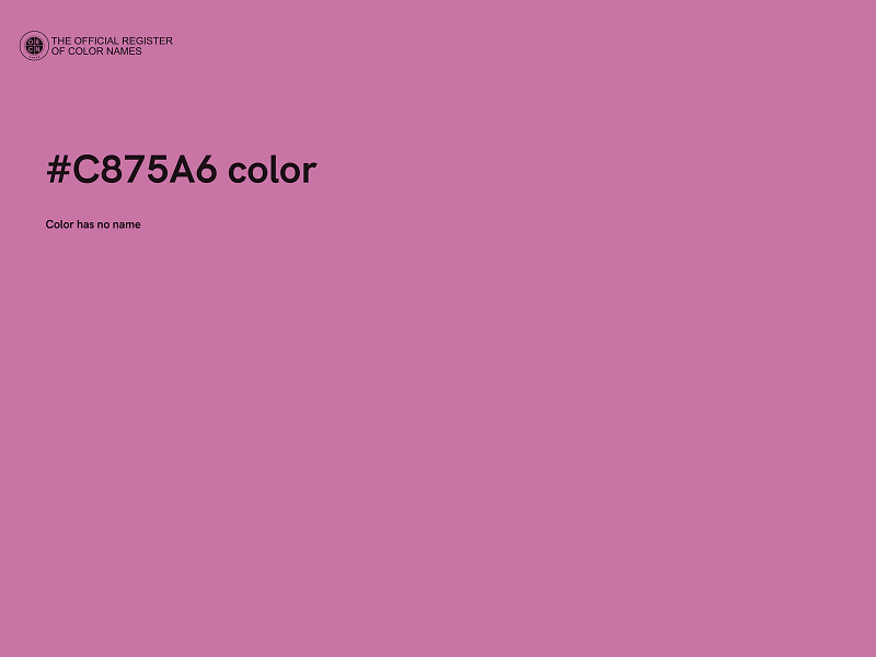 #C875A6 color image