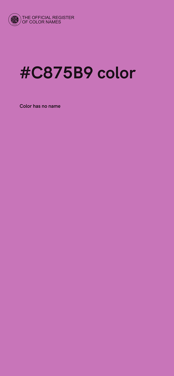 #C875B9 color image