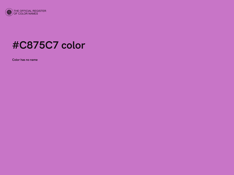 #C875C7 color image