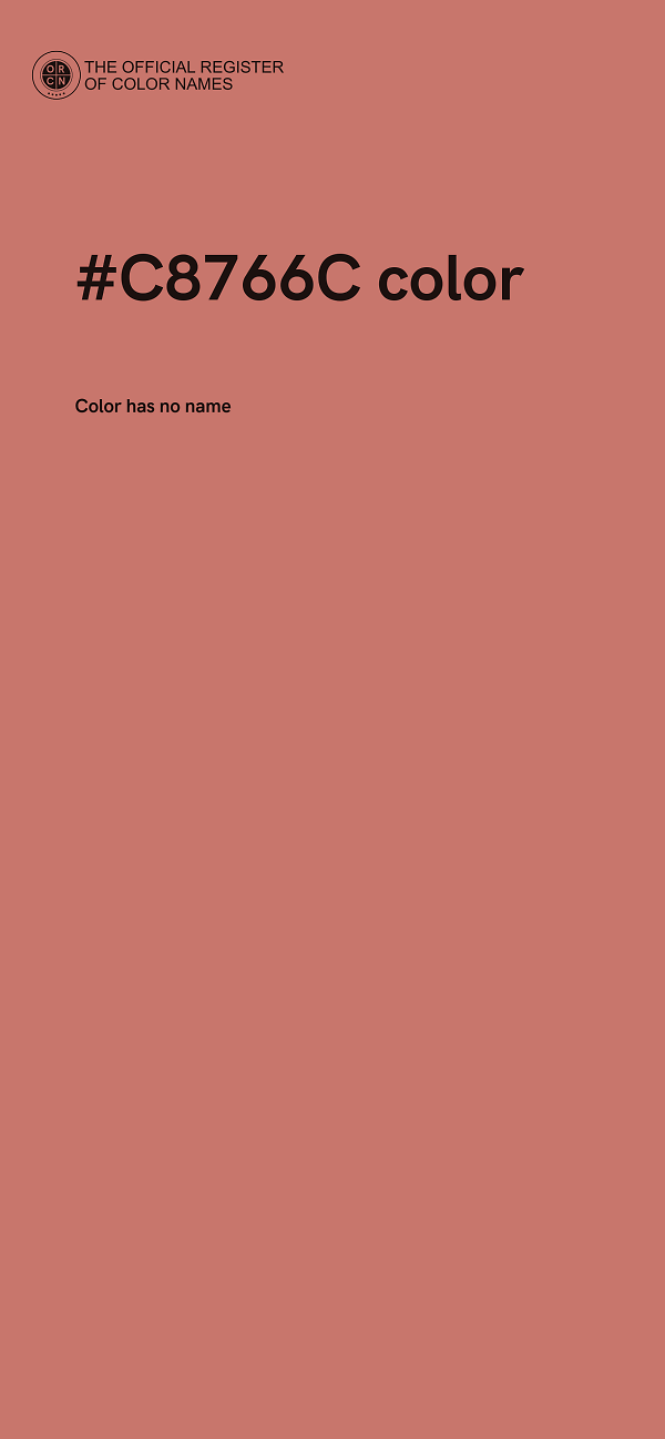 #C8766C color image