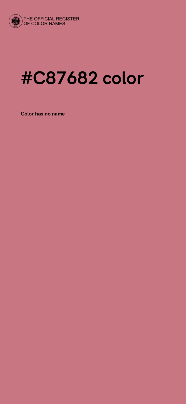 #C87682 color image