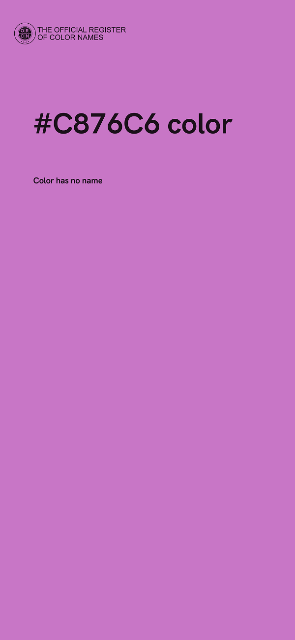 #C876C6 color image