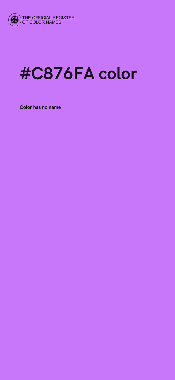 #C876FA color image