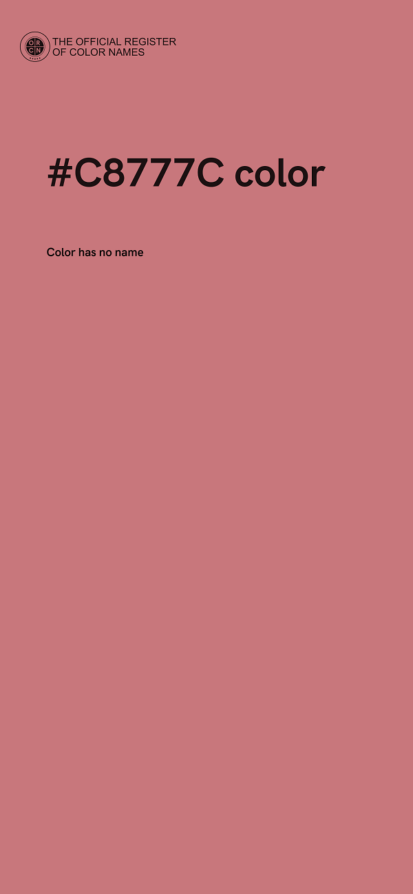 #C8777C color image