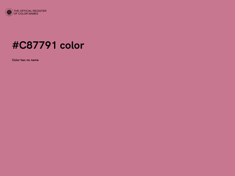 #C87791 color image