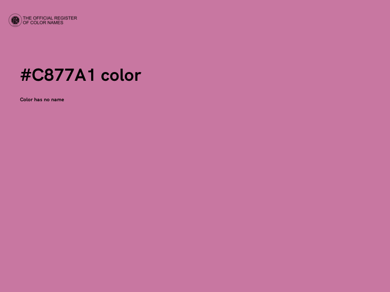 #C877A1 color image