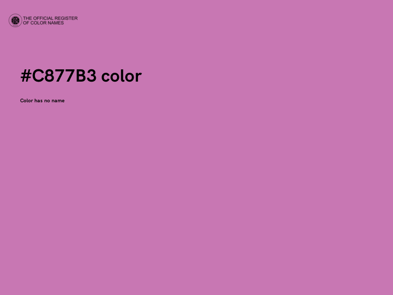 #C877B3 color image