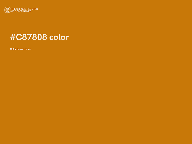 #C87808 color image