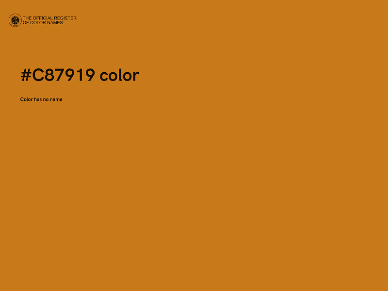 #C87919 color image
