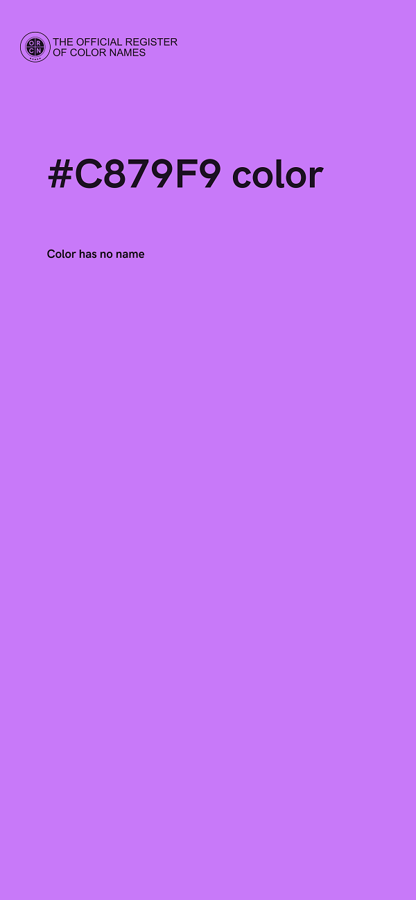 #C879F9 color image