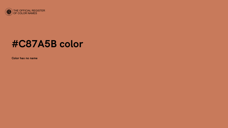 #C87A5B color image