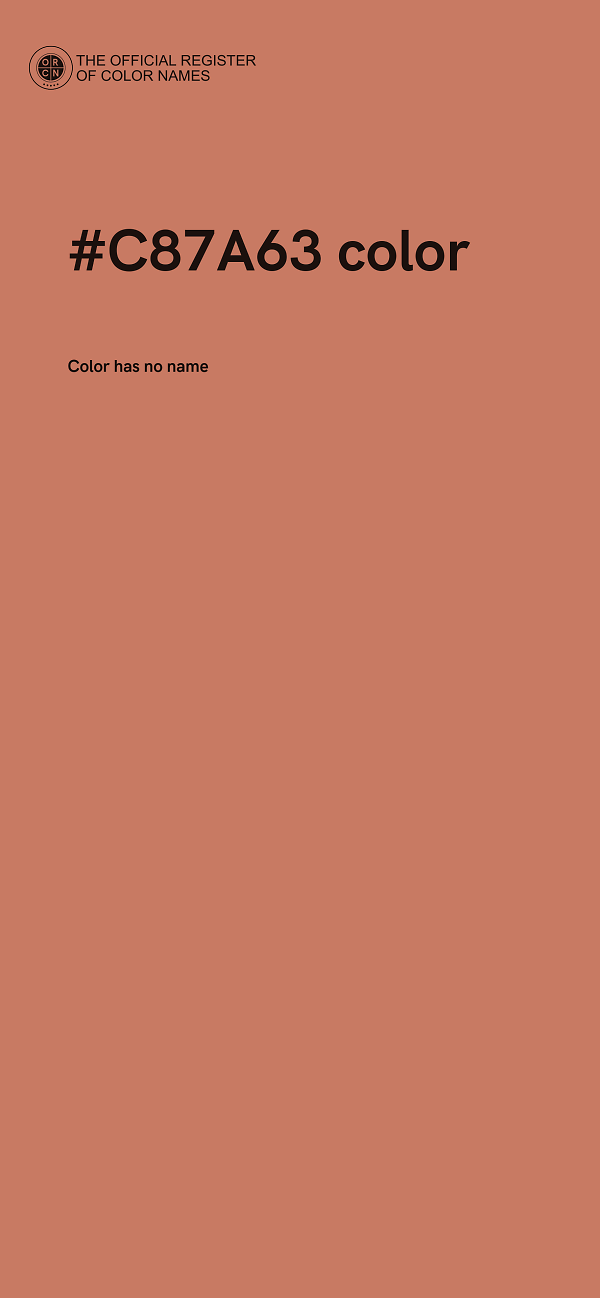 #C87A63 color image