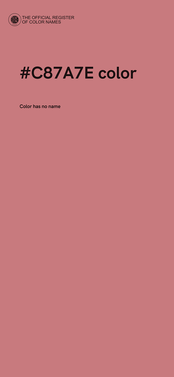 #C87A7E color image